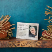 新郎の父、金ゴールドスターズフォトメモリ結婚アルズ フォトプラーク (側面)