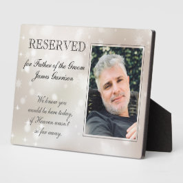 新郎の父、金ゴールドスターズフォトメモリ結婚アルズ フォトプラーク