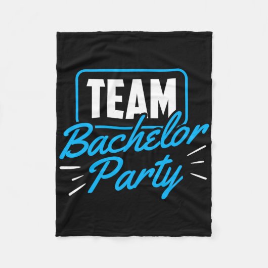 新郎の独身最後の夜の仲間たち フリースブランケット (正面)