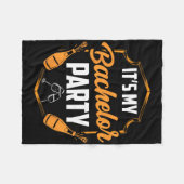 新郎の独身最後の夜の俺たちチームだ フリースブランケット (正面(横))