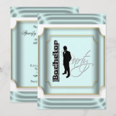 新郎の独身最後の夜 フォーマルタキシード 招待状 (正面/裏面)