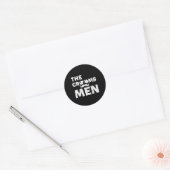 新郎の独身最後の夜 男の友人たち 新郎の結婚前パーティー ラウンドシール (封筒)