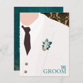 新郎の独身最後の宴　招待状 招待状 (正面/裏面)