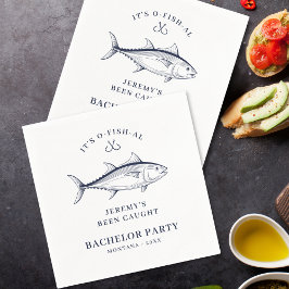 新郎の独身最後の釣り旅行 スタンダードカクテルナプキン