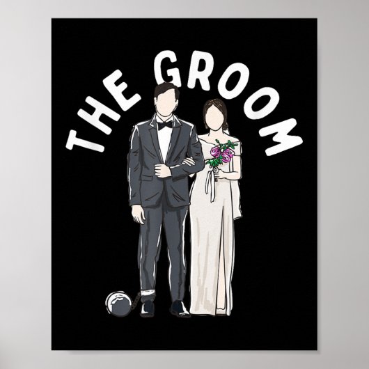 新郎の独身者グルー結婚プの提案Stag Par ポスター (正面)