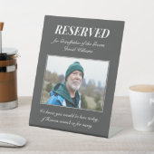 新郎の祖父の記念写真結婚のペ 台座サイン (インサイチュ)