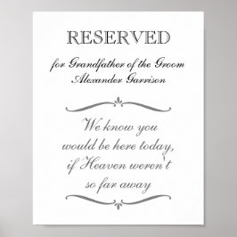 新郎の祖父メモリアルウェディング ポスター