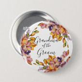 新郎の秋の優雅の祖母 缶バッジ (正面&裏面)