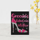 新郎の素晴らしい母結婚と結婚 カード (黄色い花)