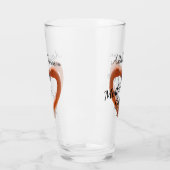 新郎の結婚ハートの母 タンブラーグラス (左)