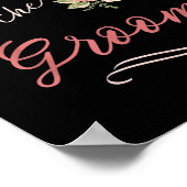 新郎の結婚ブライダルパーティ ポスター (角)