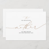 新郎の結婚式の日の美しい母親に (正面/裏面)