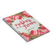 新郎の結婚式の白人及び緑のレースの母 ノートブック (右側)