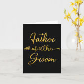 新郎の結婚披露宴のアイディアの父 カード (黄色い花)