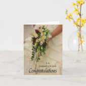 新郎の結婚祖父母 カード (黄色い花)