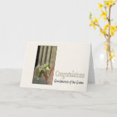 新郎の結婚祖父母 カード (黄色い花)