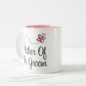 新郎の結婚祝いのマグの母 ツートーンマグカップ (正面左)