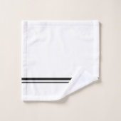 新郎の結婚贈り物ひまわり黒と黄色 バスタオルセット (ウォッシュタオル)