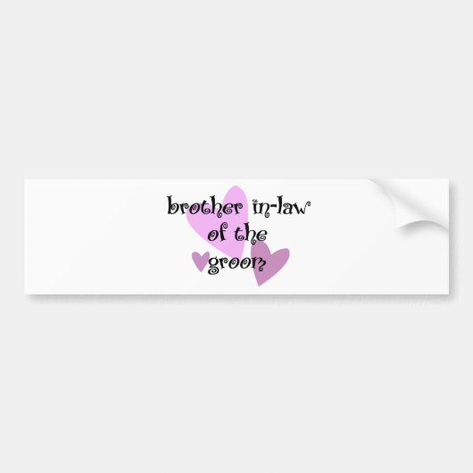 新郎の義兄 バンパーステッカー (正面)
