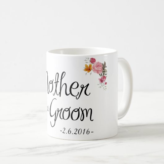 新郎の華美なコーヒー・マグの母 コーヒーマグカップ (正面右)