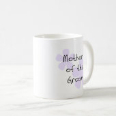 新郎の薄紫の花の母 コーヒーマグカップ (正面右)