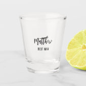 新郎の親友の独身パーティー ショットグラス (正面)