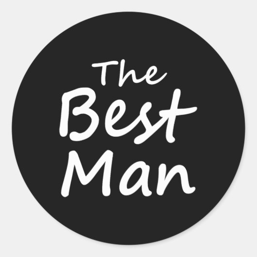 新郎の親友 - 新郎の仲間たち - 結婚前最後の男の友情パーティ ラウンドシール (正面)