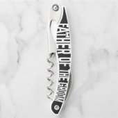 新郎の親結婚コルク栓抜きの父 ソムリエナイフ (正面)