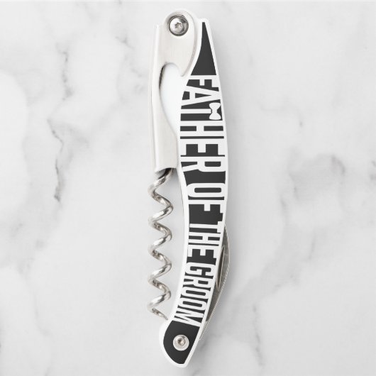 新郎の親結婚コルク栓抜きの父 ソムリエナイフ (正面)