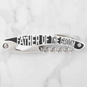 新郎の親結婚コルク栓抜きの父 ソムリエナイフ (正面)