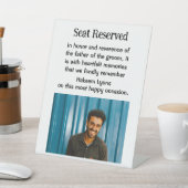 新郎の記念結婚碑の看板の父 台座サイン (インサイチュ)