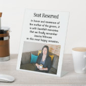 新郎の記念結婚額のサインの母 台座サイン (インサイチュ)