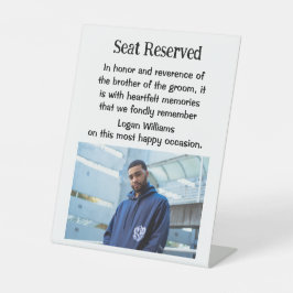 新郎の記念結婚額の看板の兄弟 台座サイン