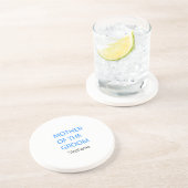 新郎の贈り物の結婚お気に入りブルーカスタムの母 コースター (側面)