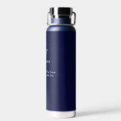 新郎の贈り物モノグラム結婚の父であカッコいいる ウォーターボトル (背面)