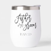 新郎の贈り物名ブラック・カリグラフィーの父 (左面)