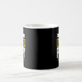新郎の面白い結婚式前の独身パーティー コーヒーマグカップ (中央)