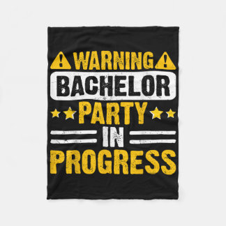 新郎の面白い結婚式前の独身パーティー _5  フリースブランケット