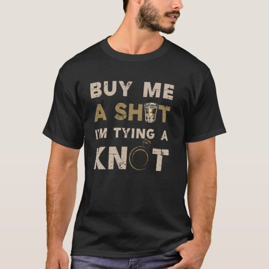 新郎の面白いTシャツを買って！飲み会で一杯買って Tシャツ (正面)