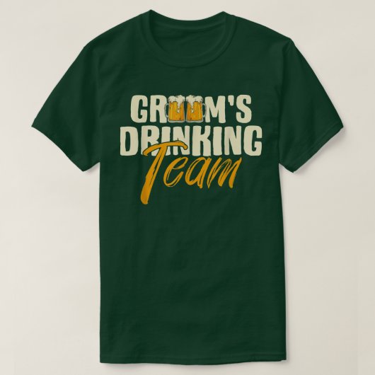 新郎の飲み友達チーム  ハンター・パーティー 結婚式前最後の夜 Tシャツ (デザイン正面)