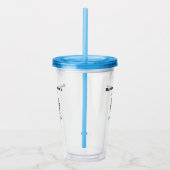 新郎のQRコードをスキャンして飲み代を払う アクリルタンブラー (右)