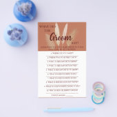 新郎は何て言った? |ブライダルシャワーゲーム チラシ (シングル)