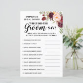 新郎は何と言ったかブライダルシャワーゲームのバイリンガル (スタンド正面)