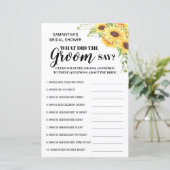 新郎は何と言ったかブライダルシャワーゲームのバイリンガル (スタンド正面)