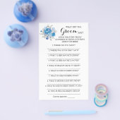 新郎は何と言ったかブライダルシャワーゲームカード チラシ (シングル)