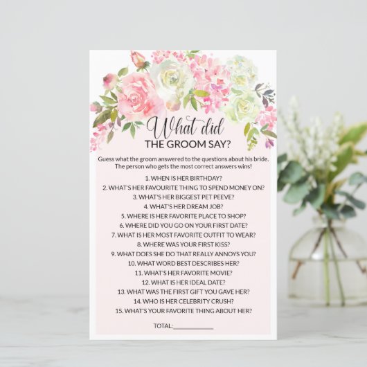 新郎は何と言ったブライダルシャワー (スタンド正面)