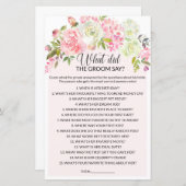 新郎は何と言ったブライダルシャワー (正面/裏面)