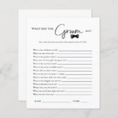 新郎は何と言った |ブライダルシャワー (正面/裏面)