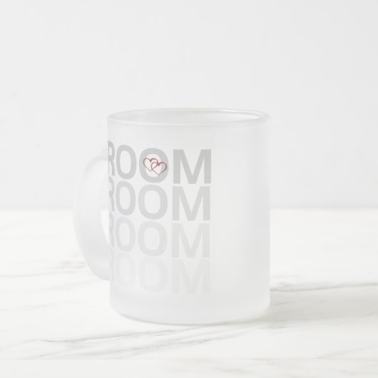 新郎は衰退します フロストグラスマグカップ (正面左)