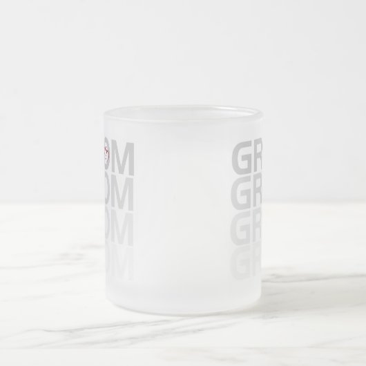 新郎は衰退します フロストグラスマグカップ (中央)